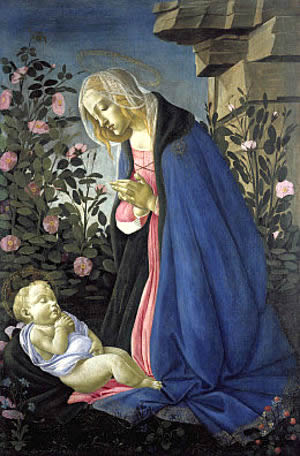 Sandro Botticelli - Madonna of the Roses Sandro Botticelli - Madonna of the Roses